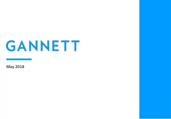 May 2018  Disclaimers  This presentation may certain forward-looking statements regarding business