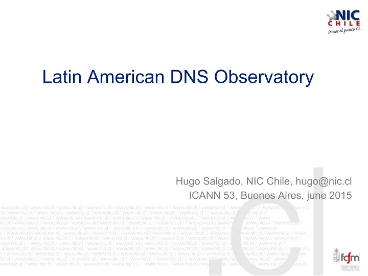 latin american dns observatory