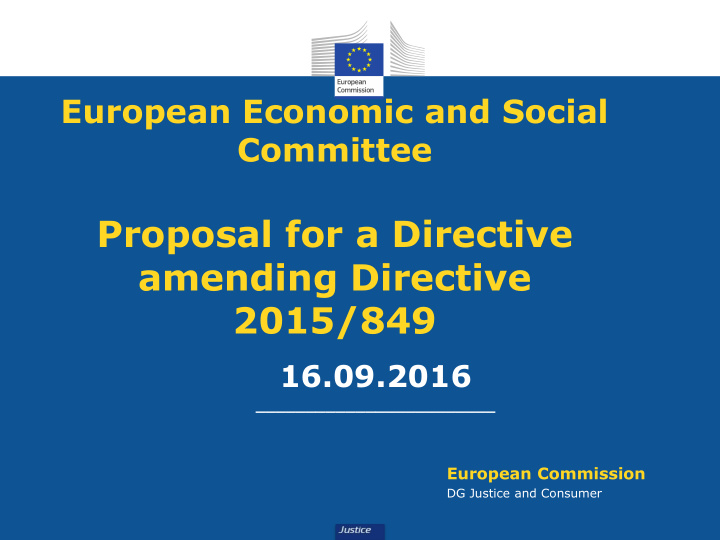 european economic and social committee proposal for a