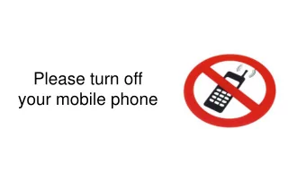 Please turn off  your mobile phone  Banana Skins :  The risks facing the  microfinance industry 29