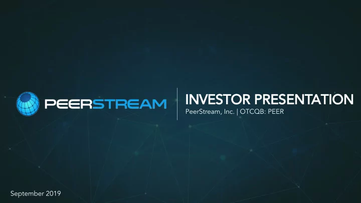 investor presentation