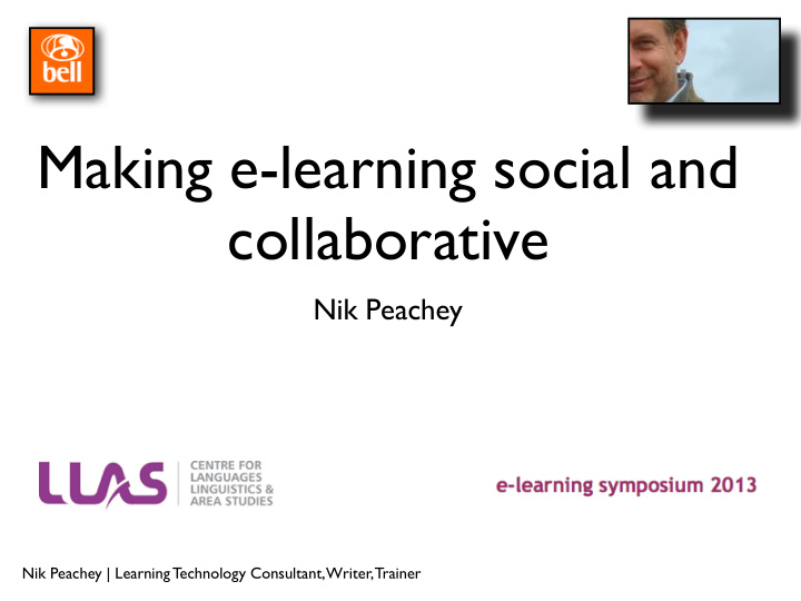 making e learning social and collaborative