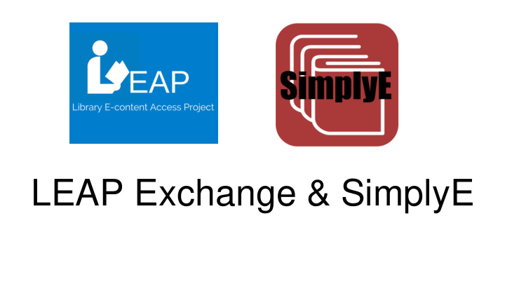 leap exchange simplye
