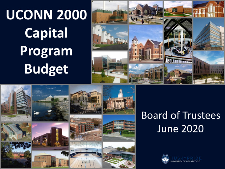 uconn 2000 capital program budget