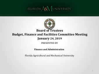 ACTION ITEM IV:  Approval of Revised Carryforward Budget  PRESENTED BY  Ronica Mathis, Director,