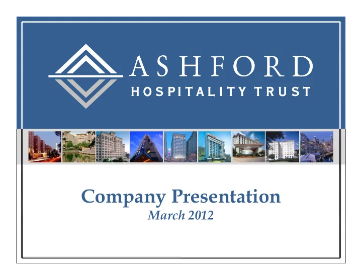 company presentation