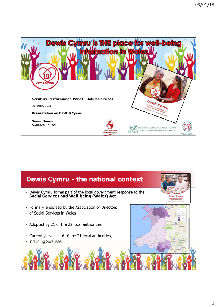 dewis cymru the national context