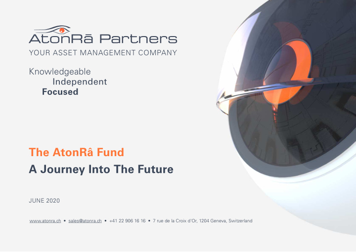 the atonr fund a journey into the future