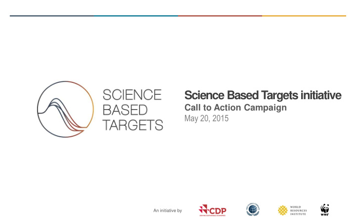 science based targets initiative