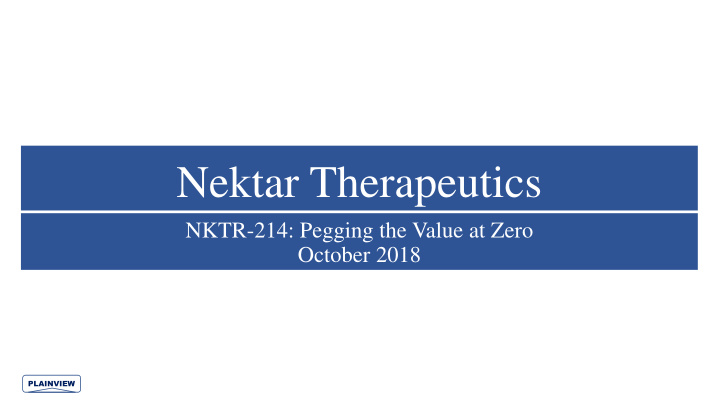 nektar therapeutics