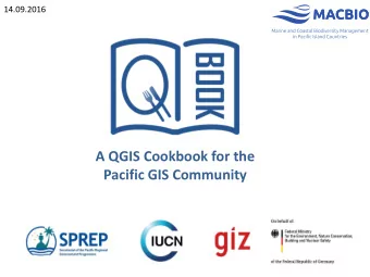 Pacific GIS Community  Free &amp; open source  Easy to use  Powerful  Community support