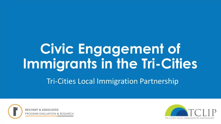 civic engagement of