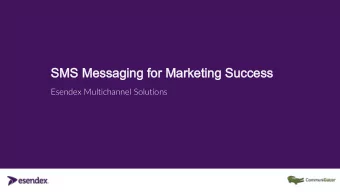 SMS Messaging for Marketing Success  SMS Messaging for Marketing Success  Esendex Multichannel