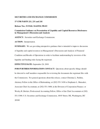 zyxwvutsrqponmlkjihgfedcbaXWVUTSRQPONMLKJIHGFEDCBA  SECURITIES AND EXCHANGE COMMISSION  17 CFR