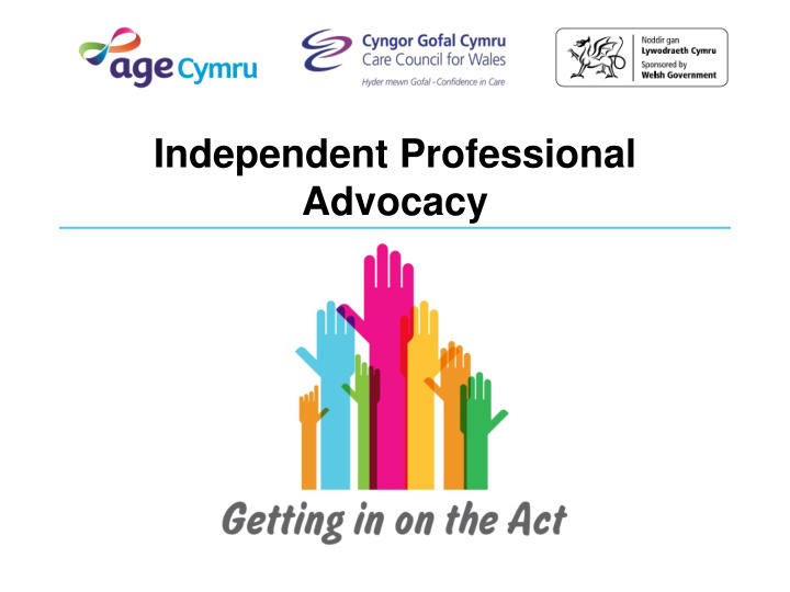 independent professional advocacy aims of the modules