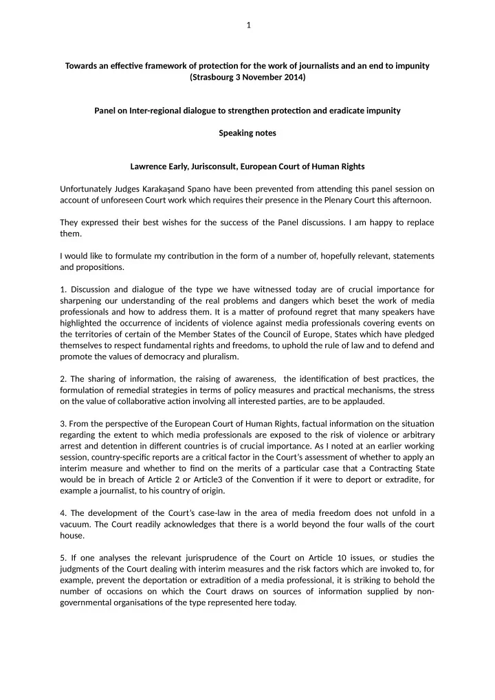 1 towards an efgectjve framework of protectjon for the