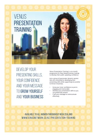 VENUS  P  G  R  N  E  I  S  N  E  I  A  N  R  T  T  A  T  N  I  O  PRESENTation  TRAINING  Develop