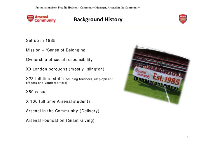 background history