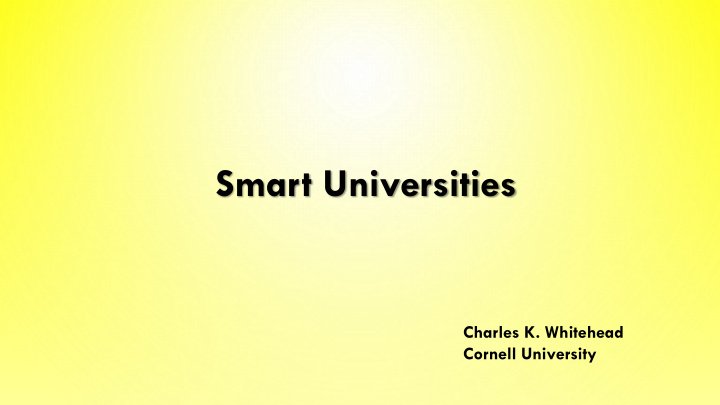 smart universities