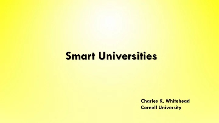 smart universities