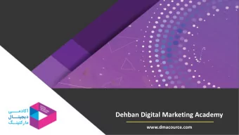 Dehban Digital Marketing Academy  www.dmacource.com  Hamed Ghorbani SEO &amp; Content Manager at