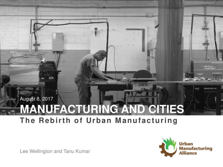 manufacturing and cities