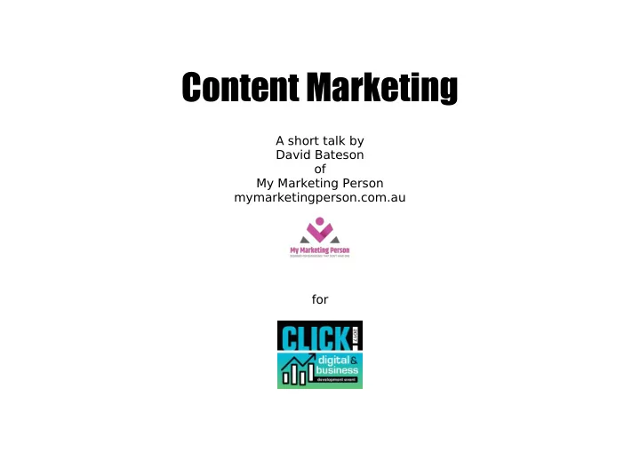 content marketing