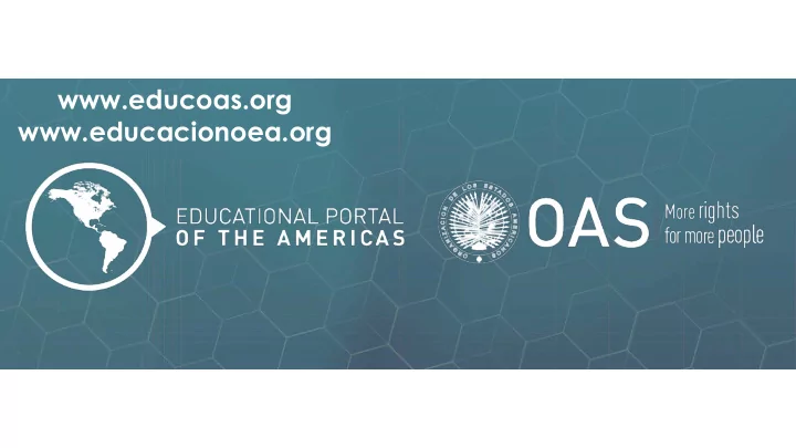 educoas org educacionoea org