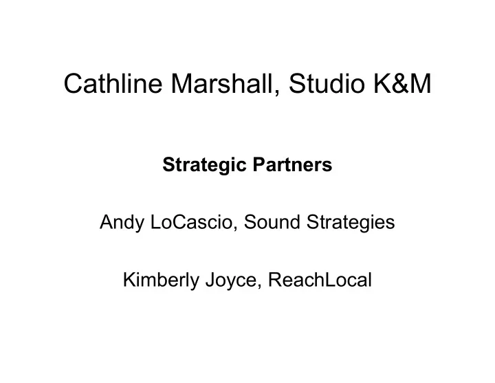 cathline marshall studio k m