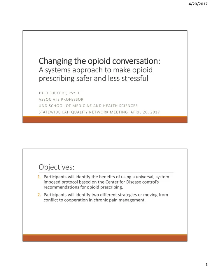 changing the opioid conversation