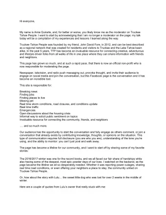 Hi everyone,  My name is Amie Quirarte, and, for better or worse, you likely know me as the