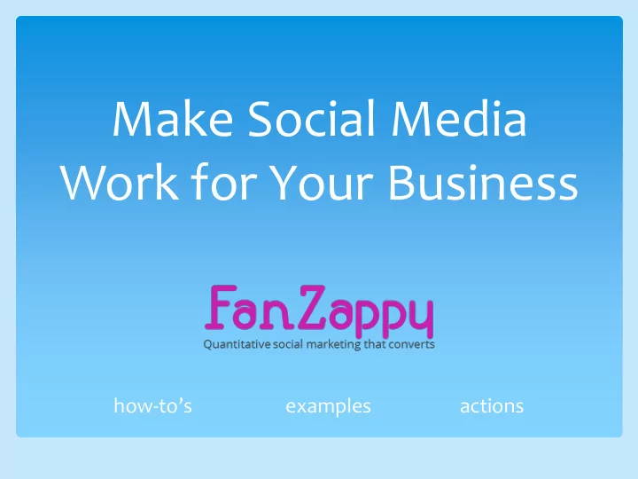 make social media