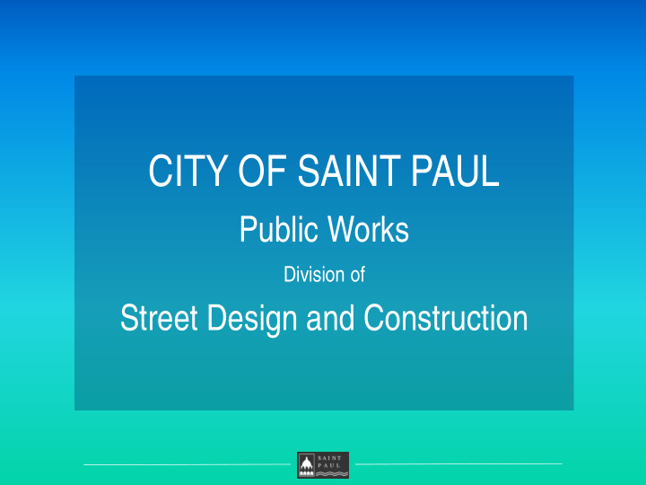 city of saint paul