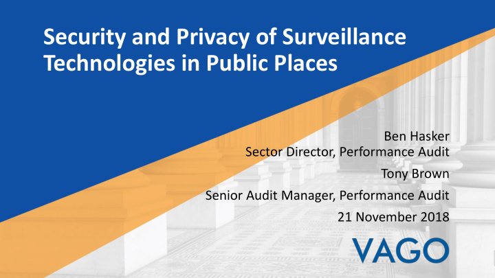 security and privacy of surveillance