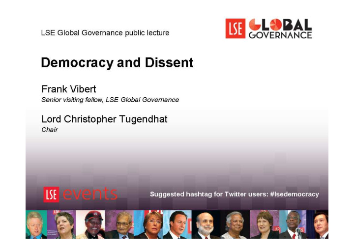 democracy and dissent