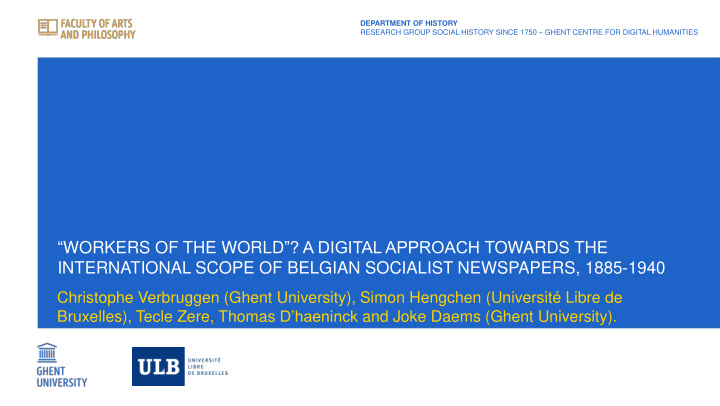 workers of the world a digital approach towards the