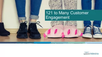 121 to Many Customer  Engagement  Customer Experience        Management Challenge  80% CEOs think
