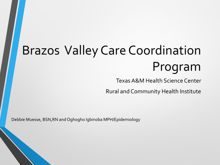 brazos valley care coordination program