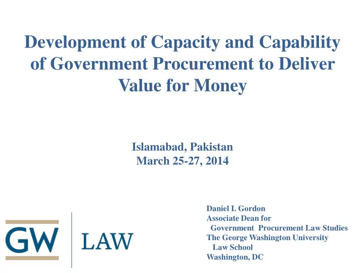 development of capacity and capability