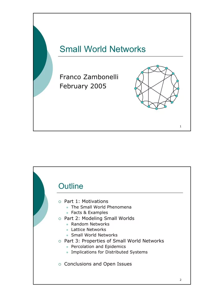 small world networks