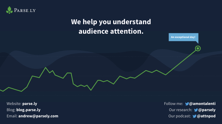 we help you understand audience attention