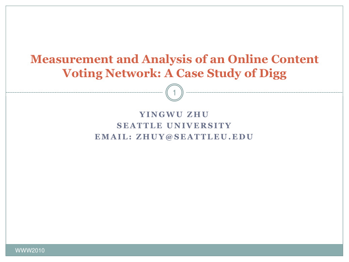 voting network a case study of digg