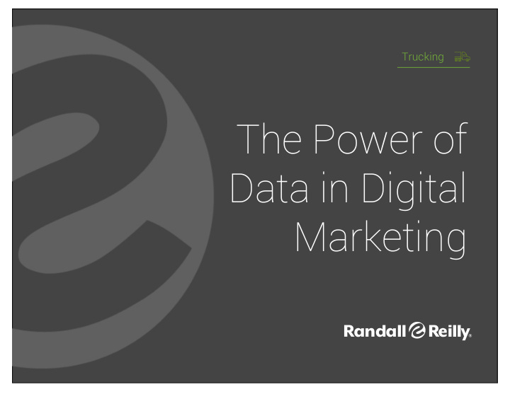 the power of data in digital marketing the necessity of