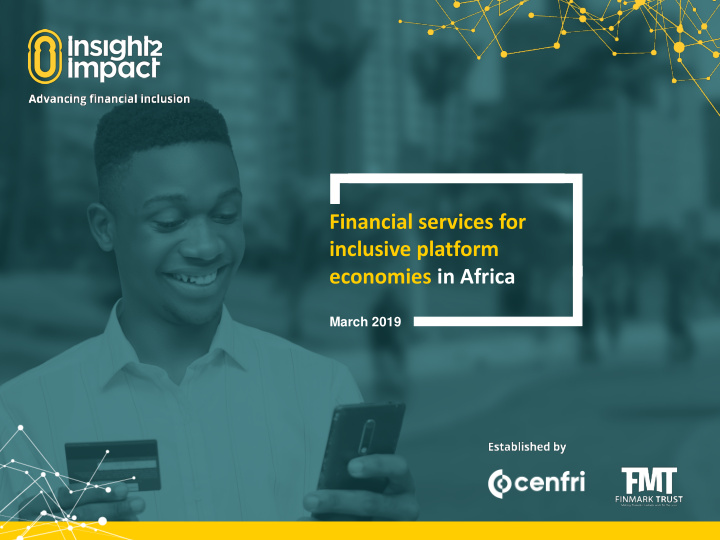 financial services for inclusive platform economies in