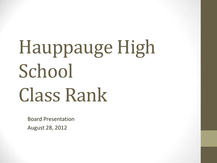 hauppauge high school