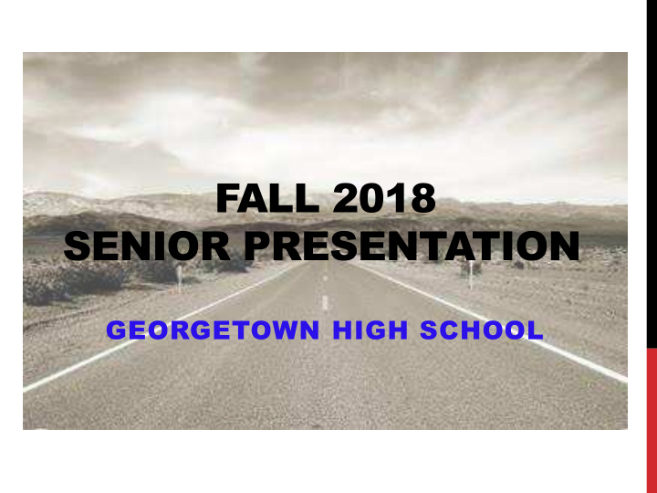 senior presentation