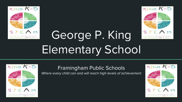 george p king elementary school