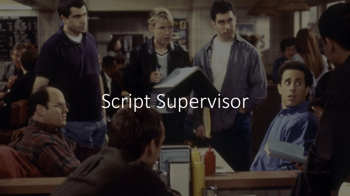 script supervisor introduction