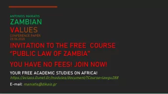 VALUES  CONFERENCE PAPER  28.06.2020  INVITATION TO THE FREE  COURSE  PUBLIC LAW OF