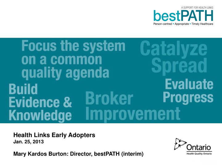 health links early adopters